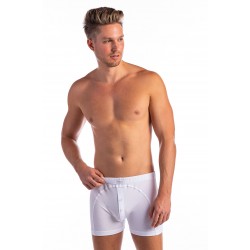 Gombos szűk férfi boxer (fehér)