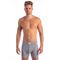 Gombos szűk férfi boxer (melírszürke)