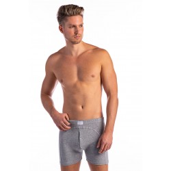 Gombos szűk férfi boxer (melírszürke)