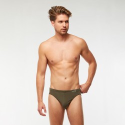 7-8 XL Egyszínű férfi alsó (khaki)
