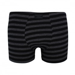 Széles csíkos férfi szűk boxer (fekete-szürke) 