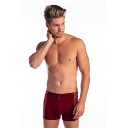 Oldalt betétes szűk boxer (bordó)