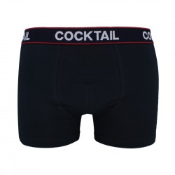 Szövött gumis egyszínű férfi boxer (sötétkék)