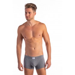 Egyszínű férfi csípőboxer (melírszürke)