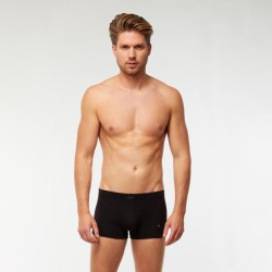 Egyszínű férfi csípőboxer (fekete)