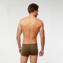 Egyszínű férfi csípőboxer (khaki)