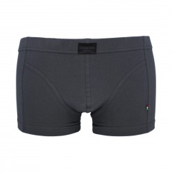 Egyszínű férfi csípőboxer (sötétszürke)