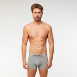 Külső gumis férfi csípőboxer (melírszürke)