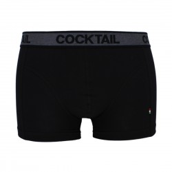 Külső gumis férfi csípőboxer (fekete)