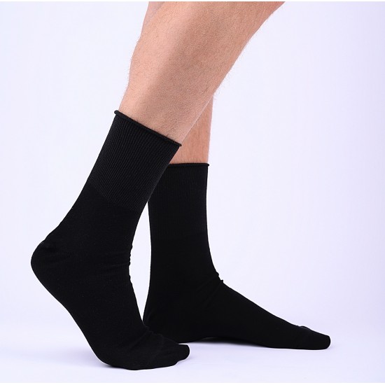 Laza gumis zokni (fekete)
