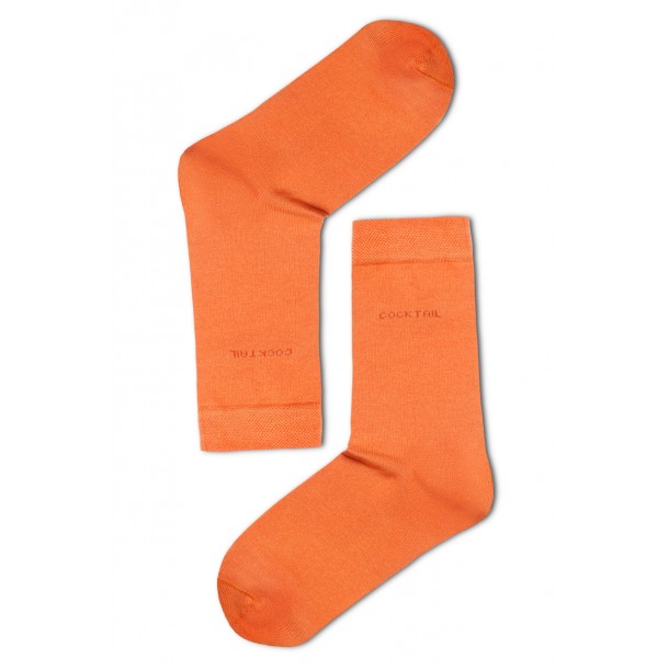 Egyszínű férfi zokni (narancssárga)