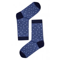 Pöttyös női zokni (farmerkék)