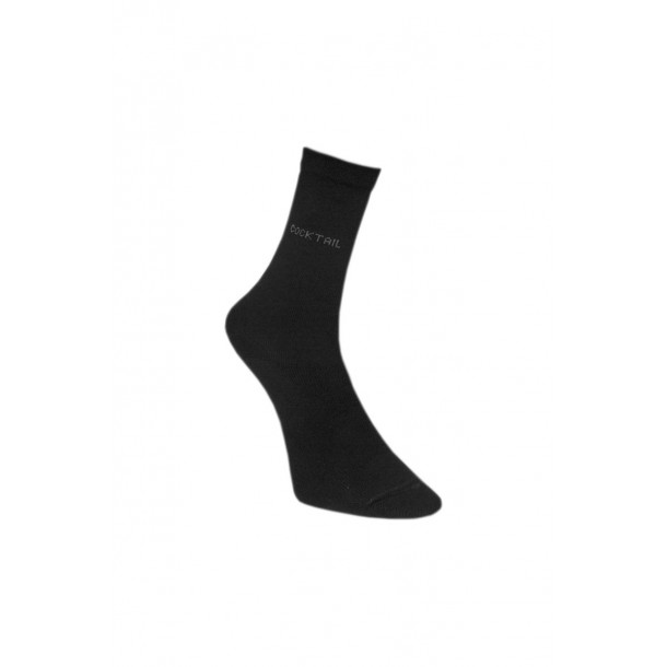 Vastag frottír női zokni (fekete)