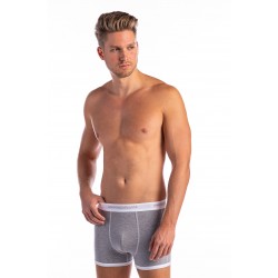 Szűk fazonú boxer, szárán paszpólcsíkkal (melírszürke)