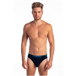 Egyszínű, szövött gumis férfi alsó (sötétkék) 