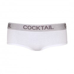 Szövött gumis női francia alsó (fehér)