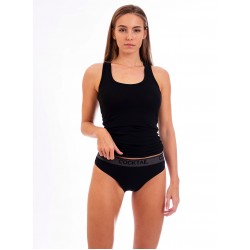 Szövött gumis féltanga (fekete)