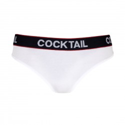 Szövött gumis féltanga (fehér-kék)