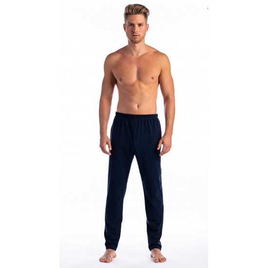 3-6 XL Hosszú pizsama alsó (sötétkék)