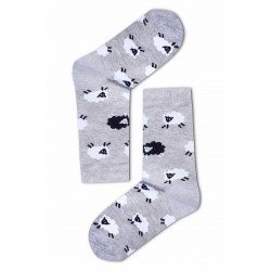 Bárányos női zokni (szürke)