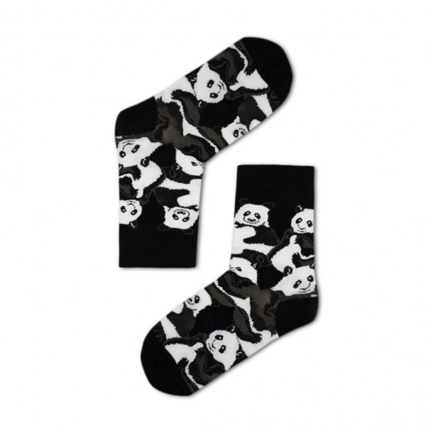 Panda mintás női zokni