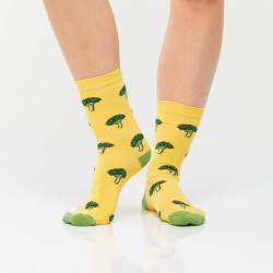 Brokkolis női zokni 