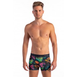 Szövött gumis, cipőmintás szűkszárú boxer 