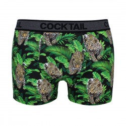 Szövött gumis, párducmintás szűkszárú boxer