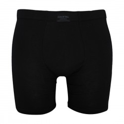 Egyszínű szűk boxer hosszú szárral (fekete)