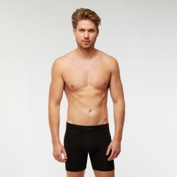 Egyszínű szűk boxer hosszú szárral (fekete)