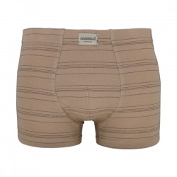 Vékony csíkos férfi szűk boxer (világosbarna)