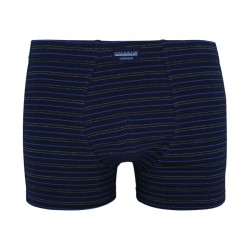 Vékony csíkos férfi szűk boxer (sötétkék) - extra nagy méret