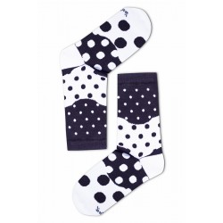 Pöttyös női zokni (szürke-fehér)