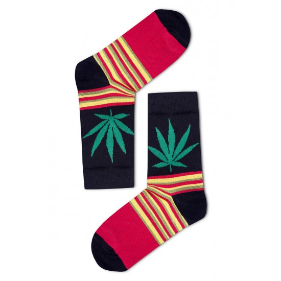 Cannabis mintás női zokni