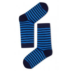 Csíkos női zokni (világoskék)